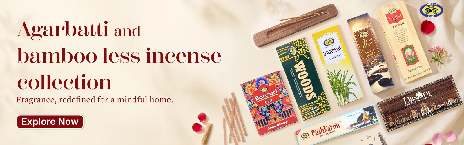 Agarbatti and bamboo-less incense collection - fragrance, redefined for a mindful home