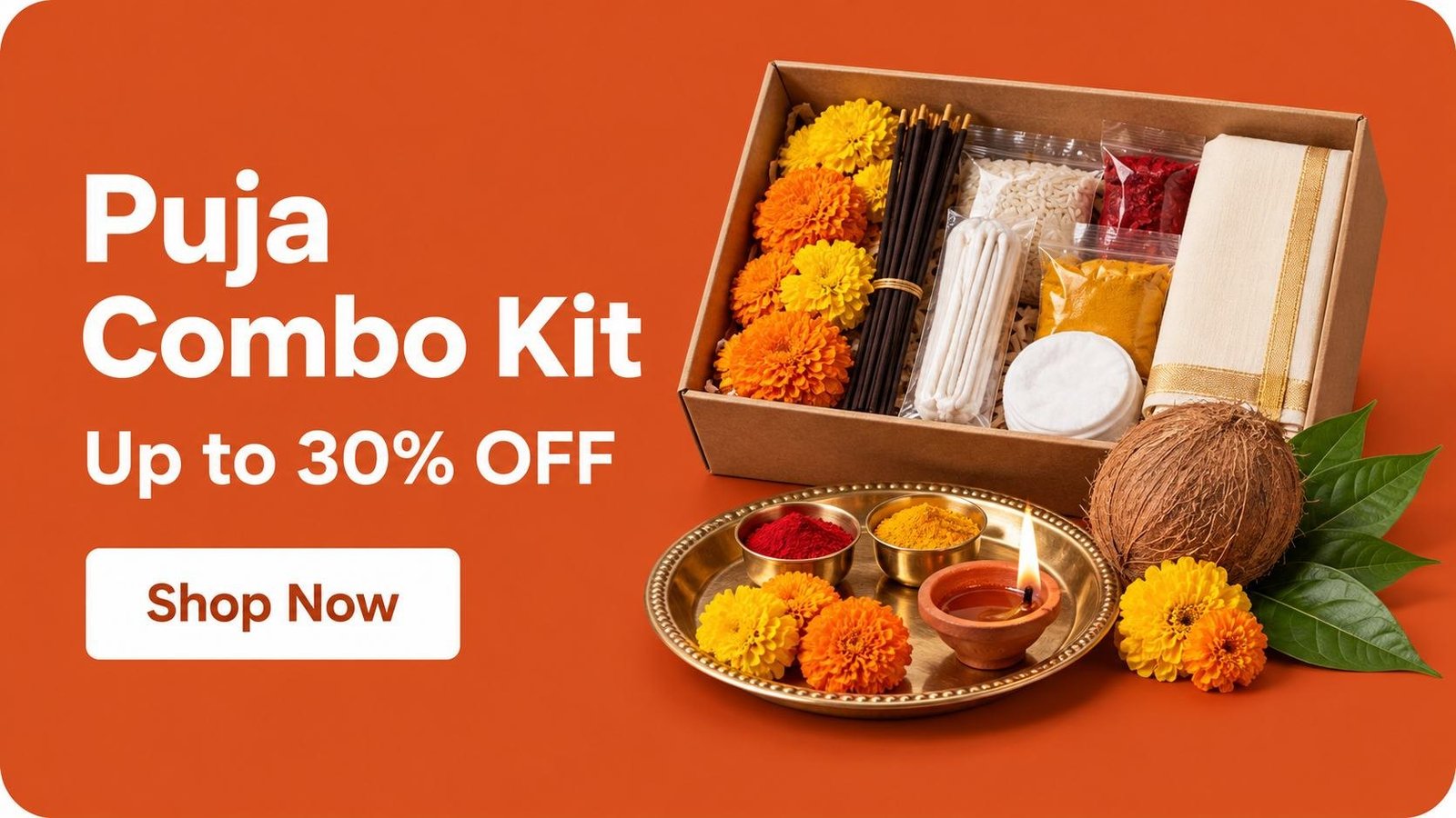 Puja combo kit, up to 30% off