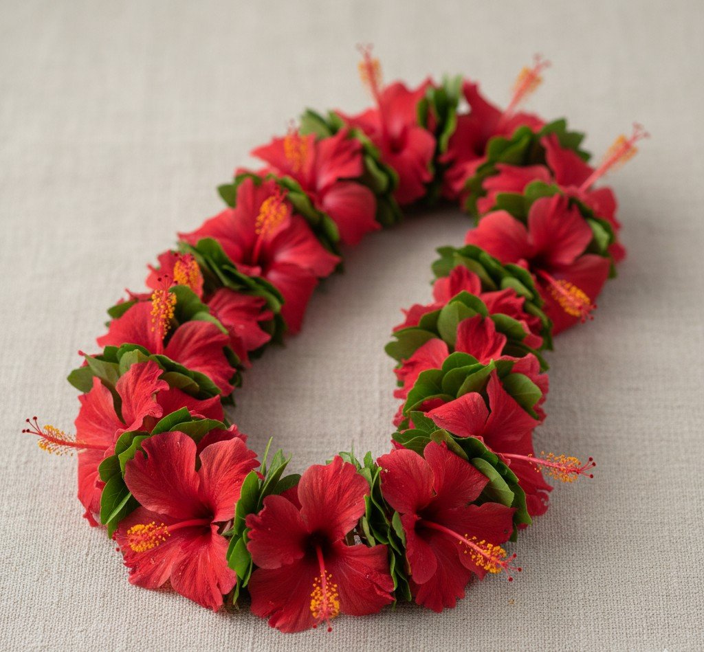 Red graland flower ( Lal Joba ful mala)